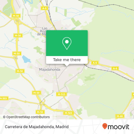 Carretera de Majadahonda map