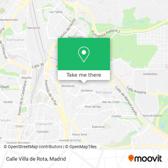 Calle Villa de Rota map