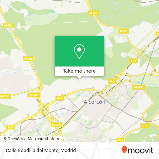 mapa Calle Boadilla del Monte