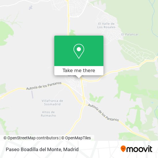 Paseo Boadilla del Monte map