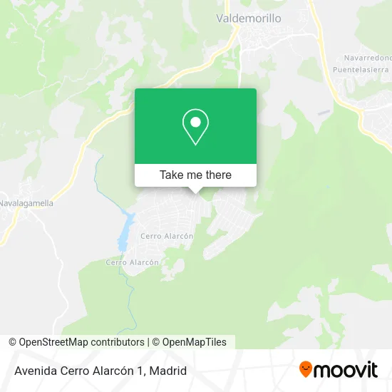 Avenida Cerro Alarcón 1 map
