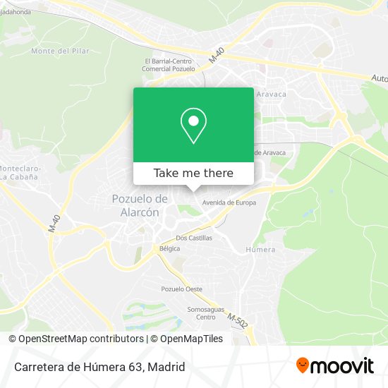 Carretera de Húmera 63 map