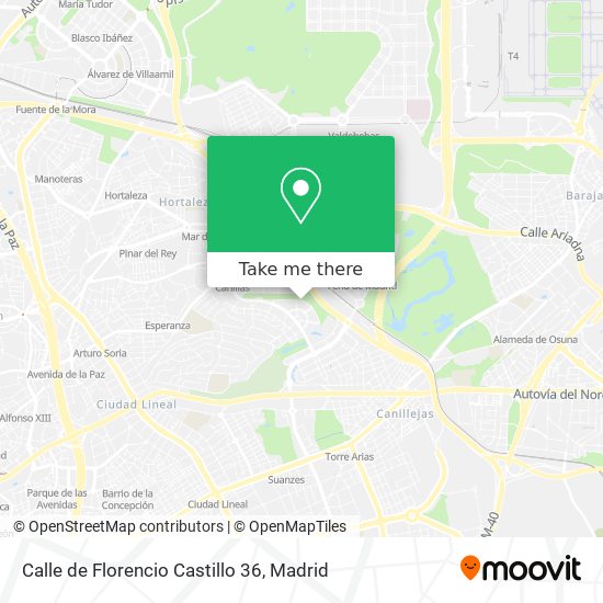 mapa Calle de Florencio Castillo 36