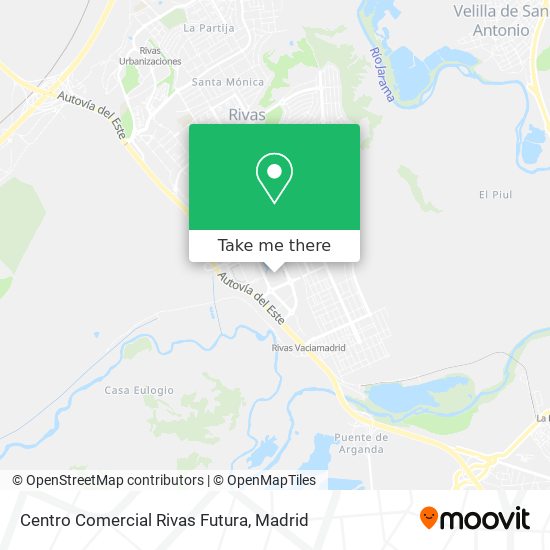 Centro Comercial Rivas Futura map