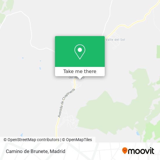 Camino de Brunete map