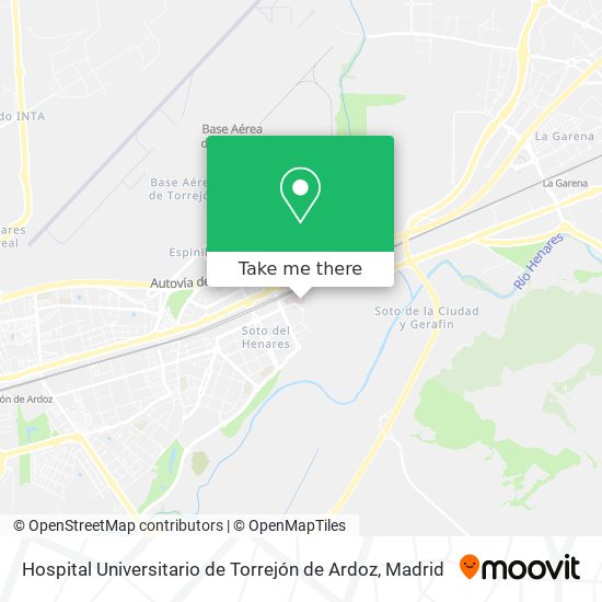 Hospital Universitario de Torrejón de Ardoz map