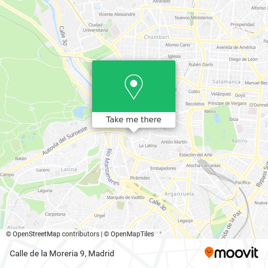 mapa Calle de la Moreria 9