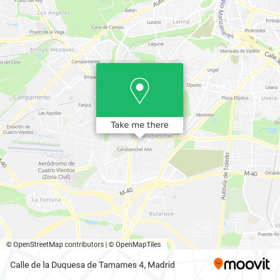 Calle de la Duquesa de Tamames 4 map