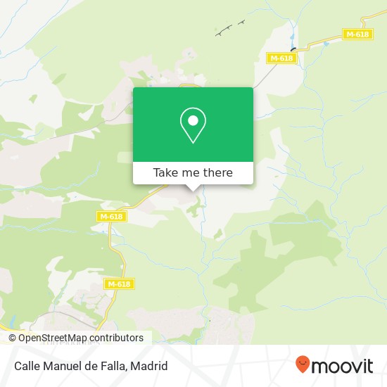 mapa Calle Manuel de Falla