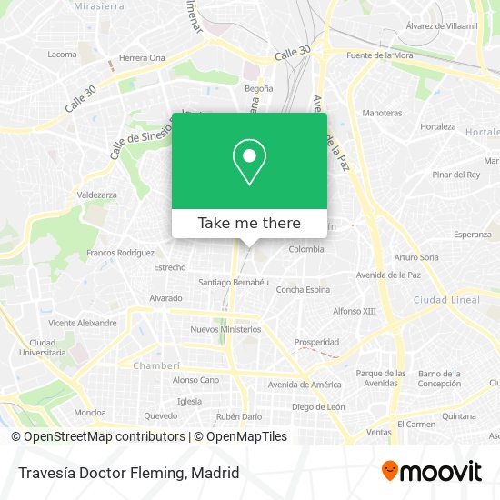 Travesía Doctor Fleming map