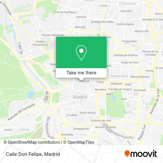Calle Don Felipe map