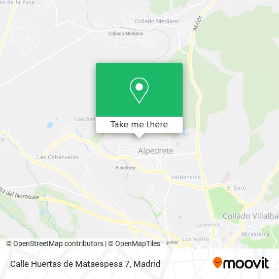 mapa Calle Huertas de Mataespesa 7