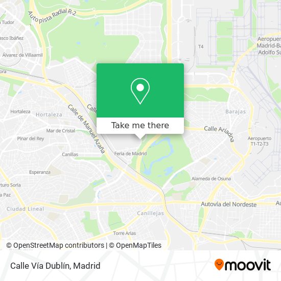 mapa Calle Vía Dublín