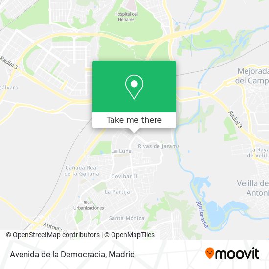 mapa Avenida de la Democracia