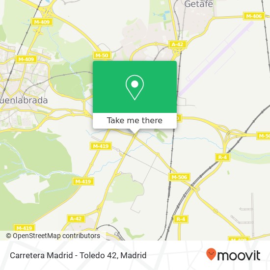 Carretera Madrid - Toledo 42 map