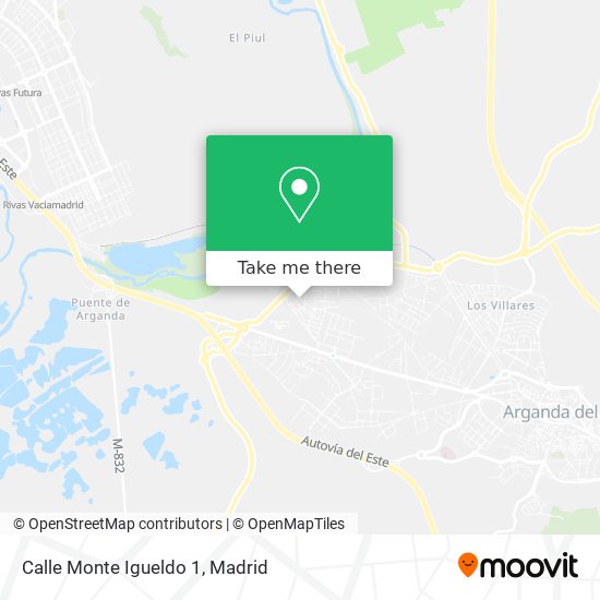 mapa Calle Monte Igueldo 1