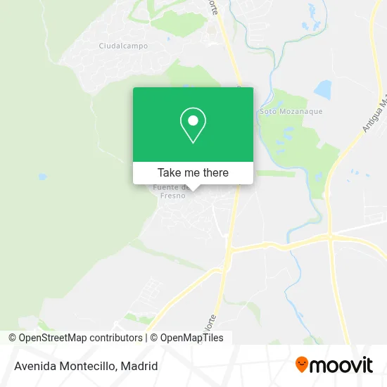 Avenida Montecillo map