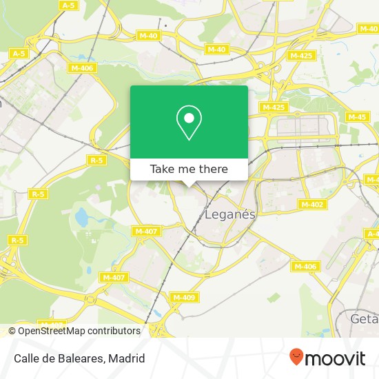 mapa Calle de Baleares
