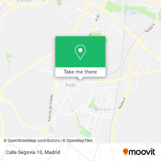 mapa Calle Segovia 10