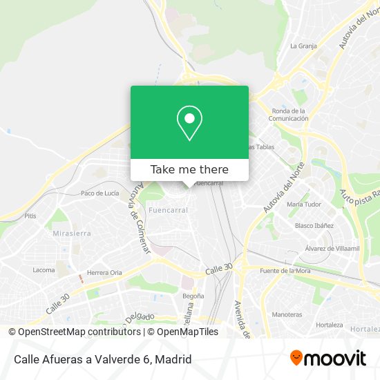 mapa Calle Afueras a Valverde 6