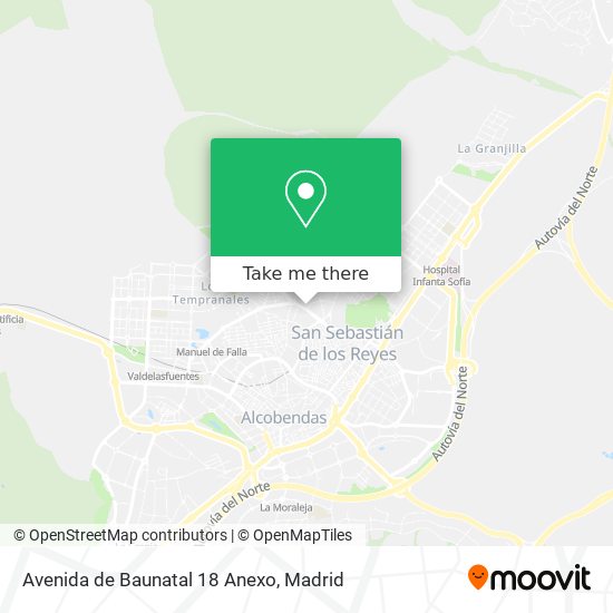 mapa Avenida de Baunatal 18 Anexo