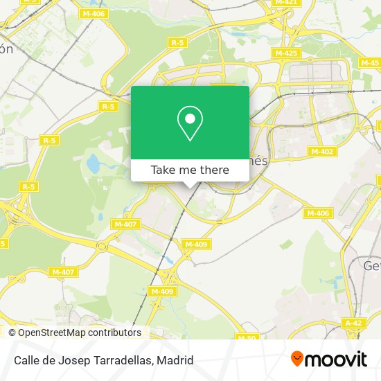 mapa Calle de Josep Tarradellas