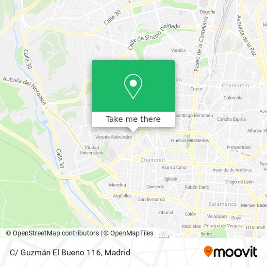C/ Guzmán El Bueno 116 map