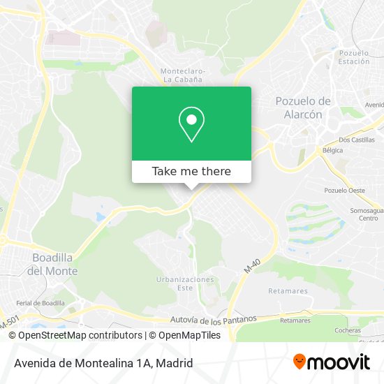 mapa Avenida de Montealina 1A