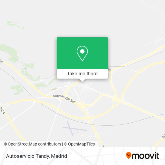 Autoservicio Tandy map