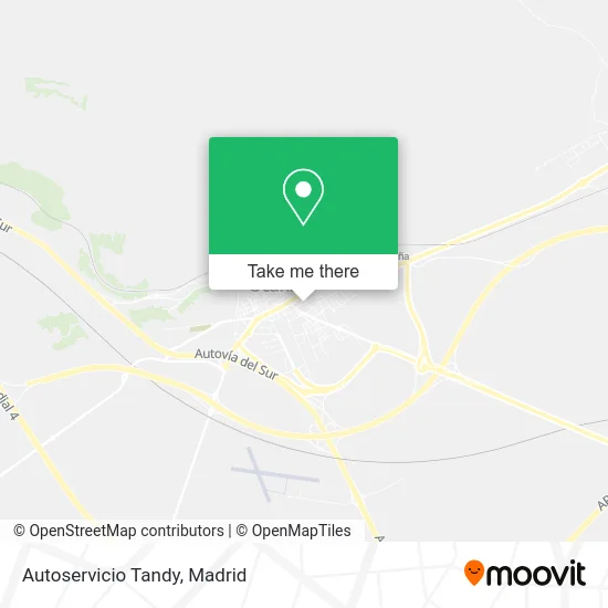 Autoservicio Tandy map