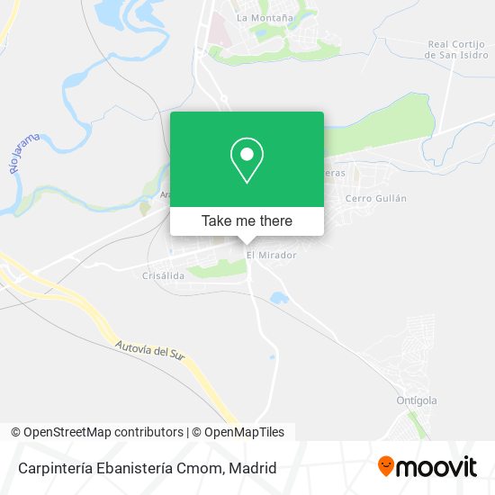 Carpintería Ebanistería Cmom map