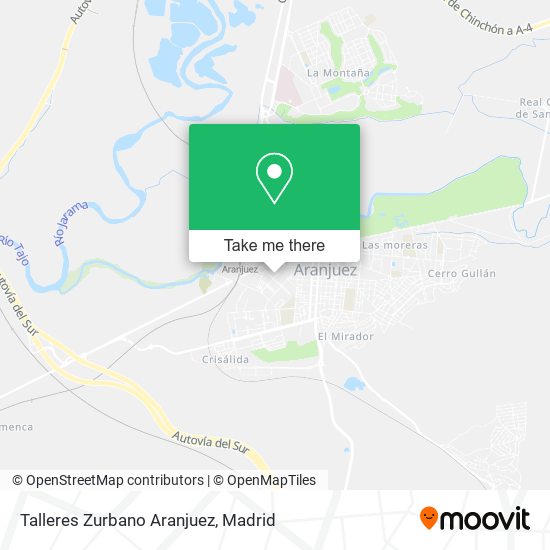 Talleres Zurbano Aranjuez map