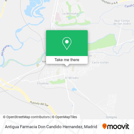 Antigua Farmacia Don Candido Hernandez map