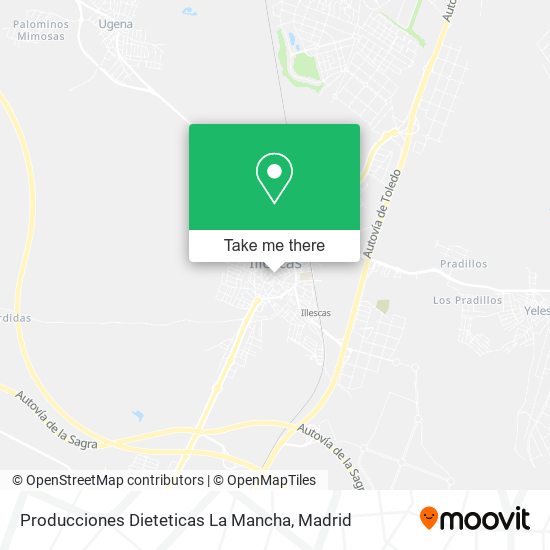 Producciones Dieteticas La Mancha map