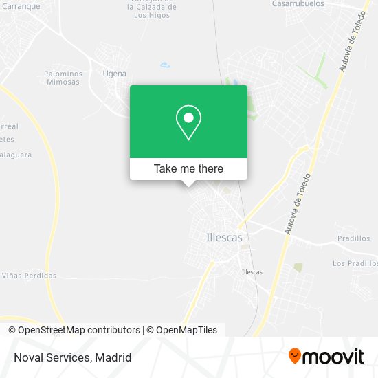 Noval Services map