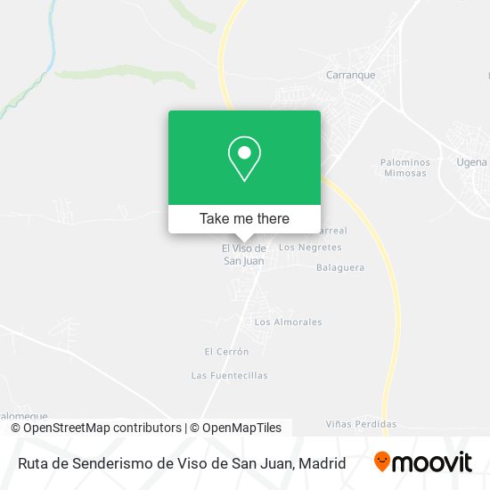 Ruta de Senderismo de Viso de San Juan map