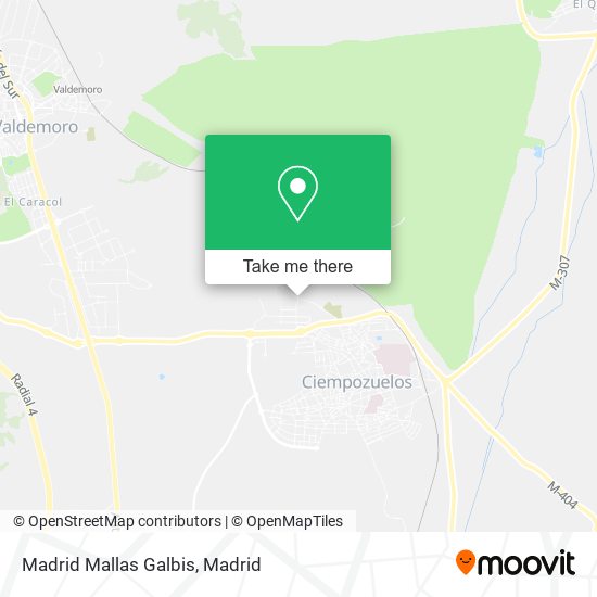 Madrid Mallas Galbis map