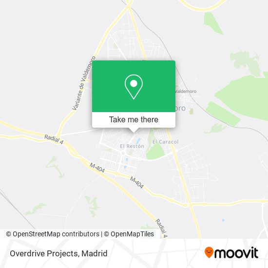 Overdrive Projects map