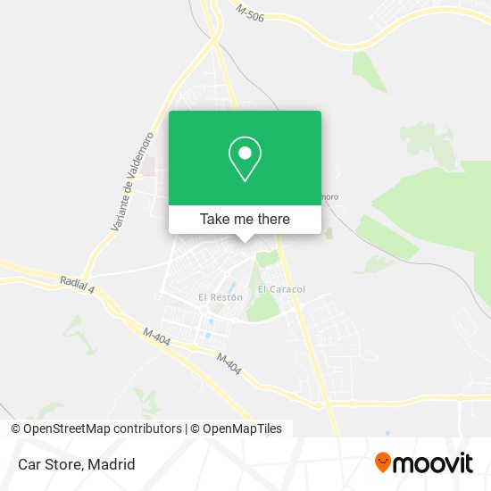 Car Store map