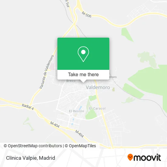 Clínica Valpie map