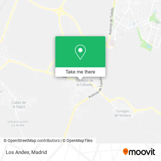 Los Andes map