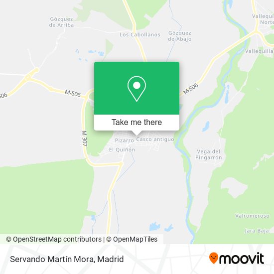 Servando Martín Mora map
