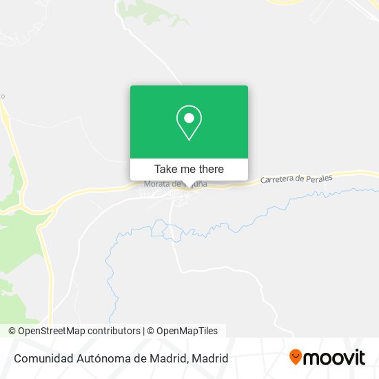 Comunidad Autónoma de Madrid map