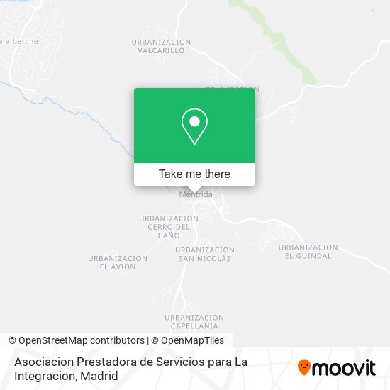 mapa Asociacion Prestadora de Servicios para La Integracion