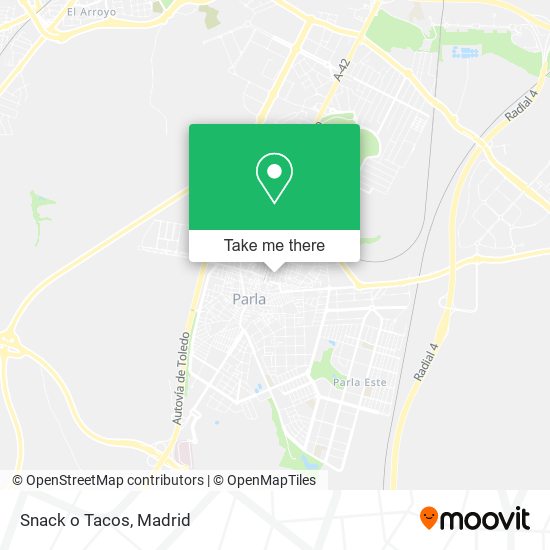 Snack o Tacos map
