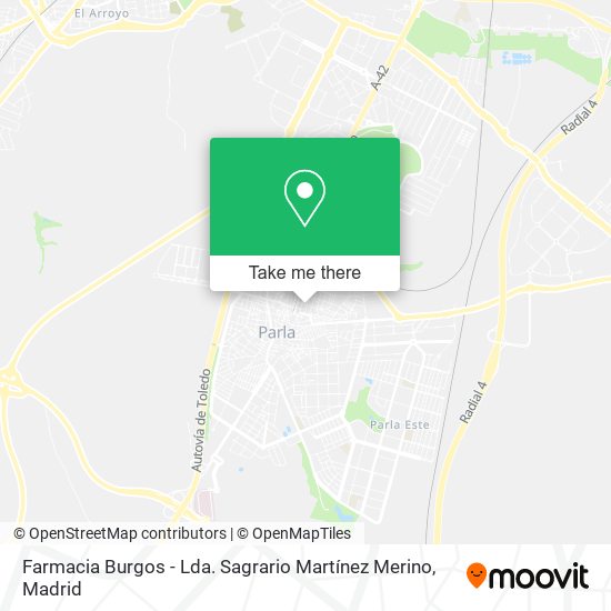 Farmacia Burgos - Lda. Sagrario Martínez Merino map