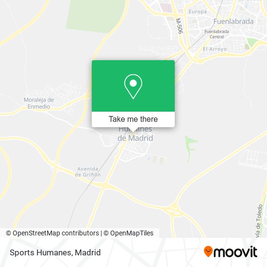 Sports Humanes map