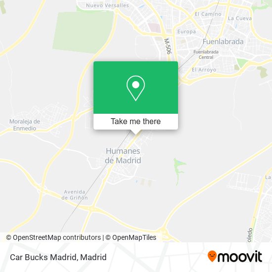 Car Bucks Madrid map