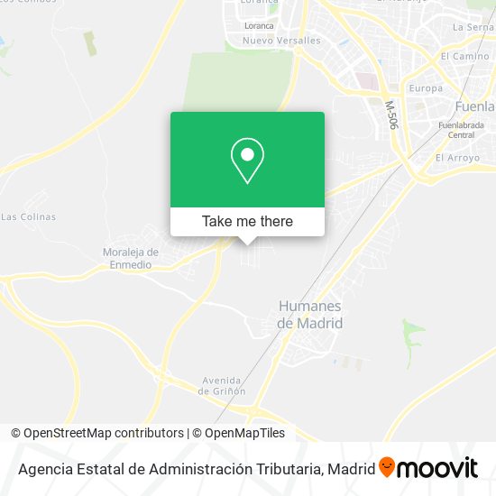 Agencia Estatal de Administración Tributaria map