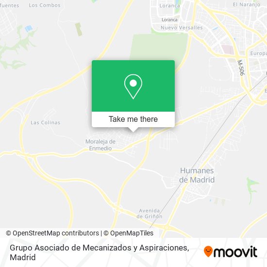 Grupo Asociado de Mecanizados y Aspiraciones map